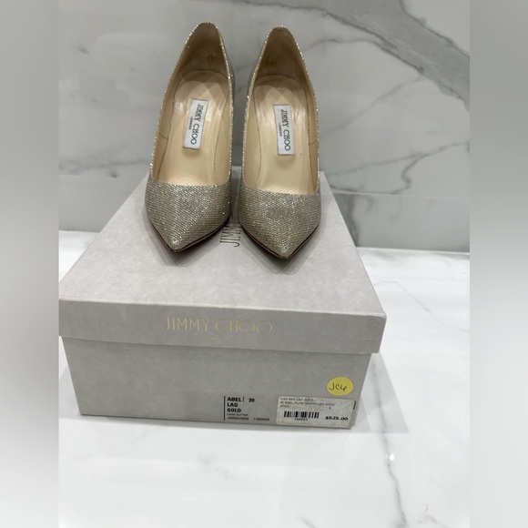 JIMMY  CHOO  classic shoes, light gold color , size 39 - Picture 4 of 6